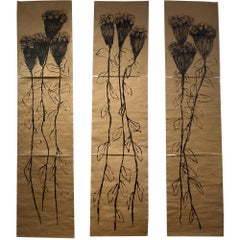 Orpins 2-3-1 Acrylic Wall Art, Hand-Painted, 21st Century, France