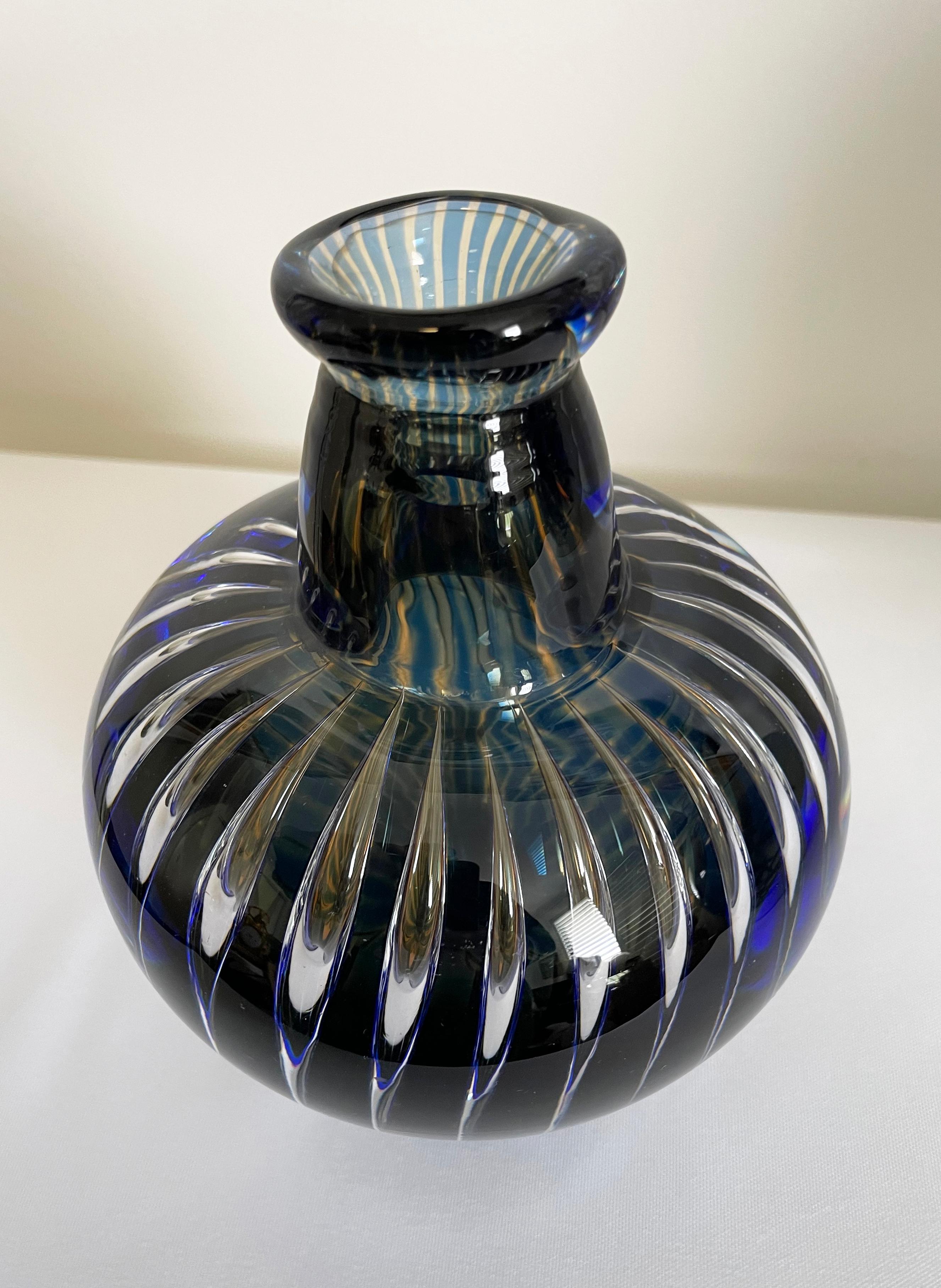 20th Century Orrefors Ariel Vase By Edvin Ohrstrom, Circa 1950 For Sale
