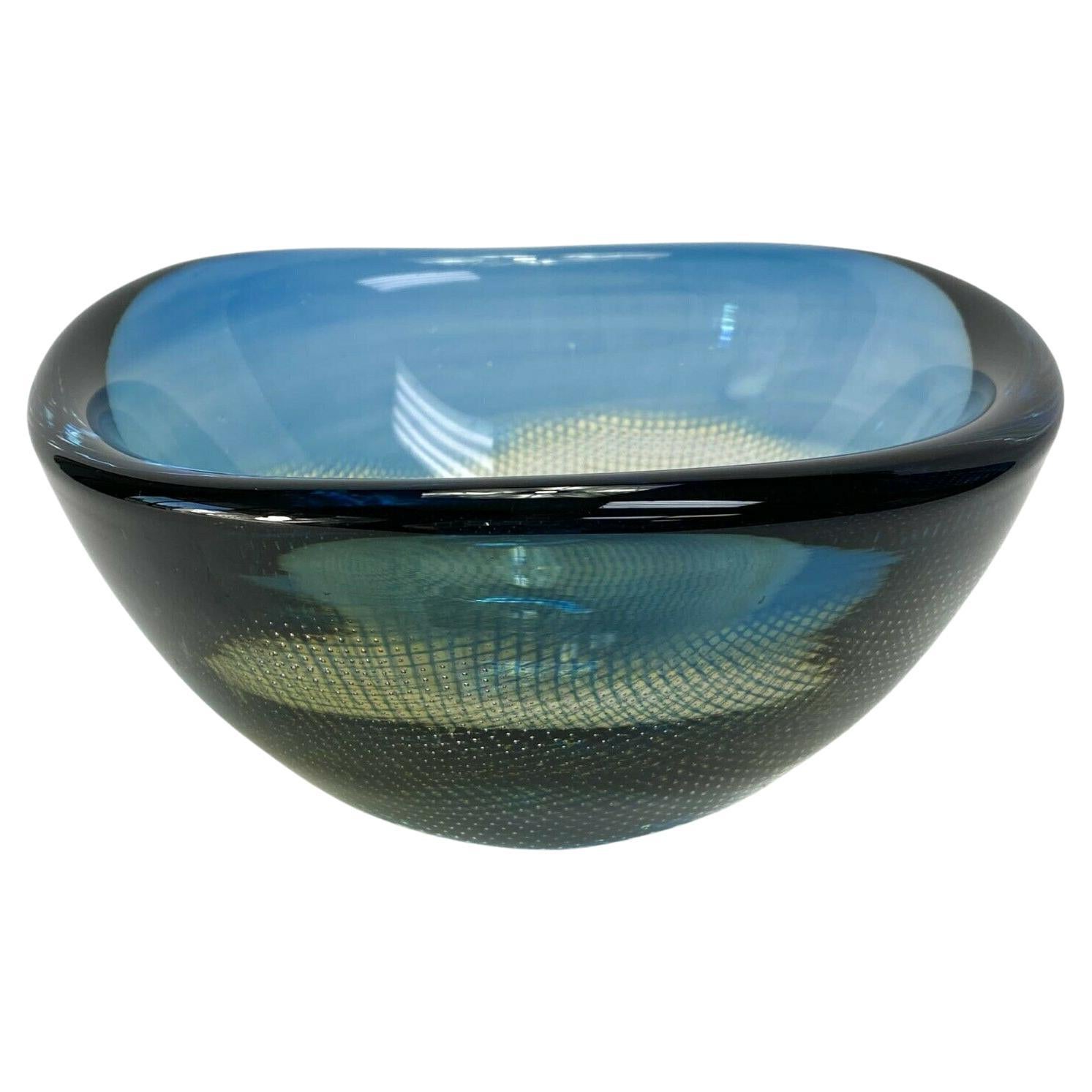 Orrefors Art Glass Kraka Bowl No.342 Sven Palmquist, circa 1960 For Sale