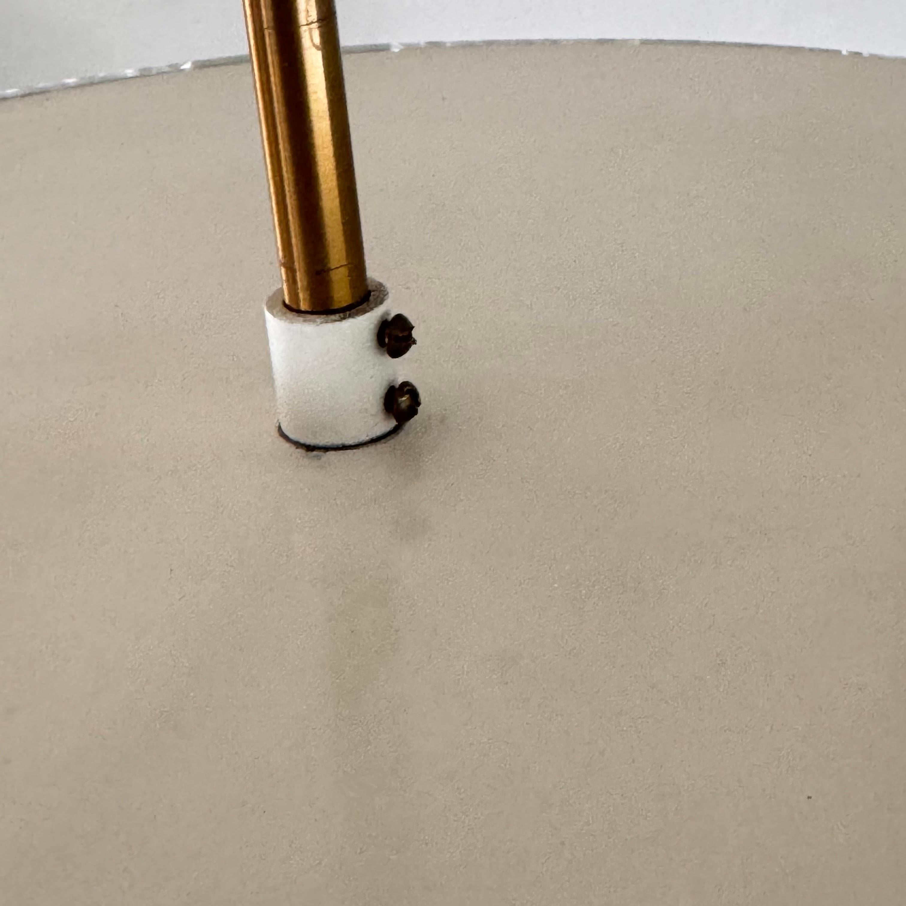 Lampade da soffitto in ottone e cristallo Orrefors di Carl Fagerlund, Svezia, anni '60 in vendita 4