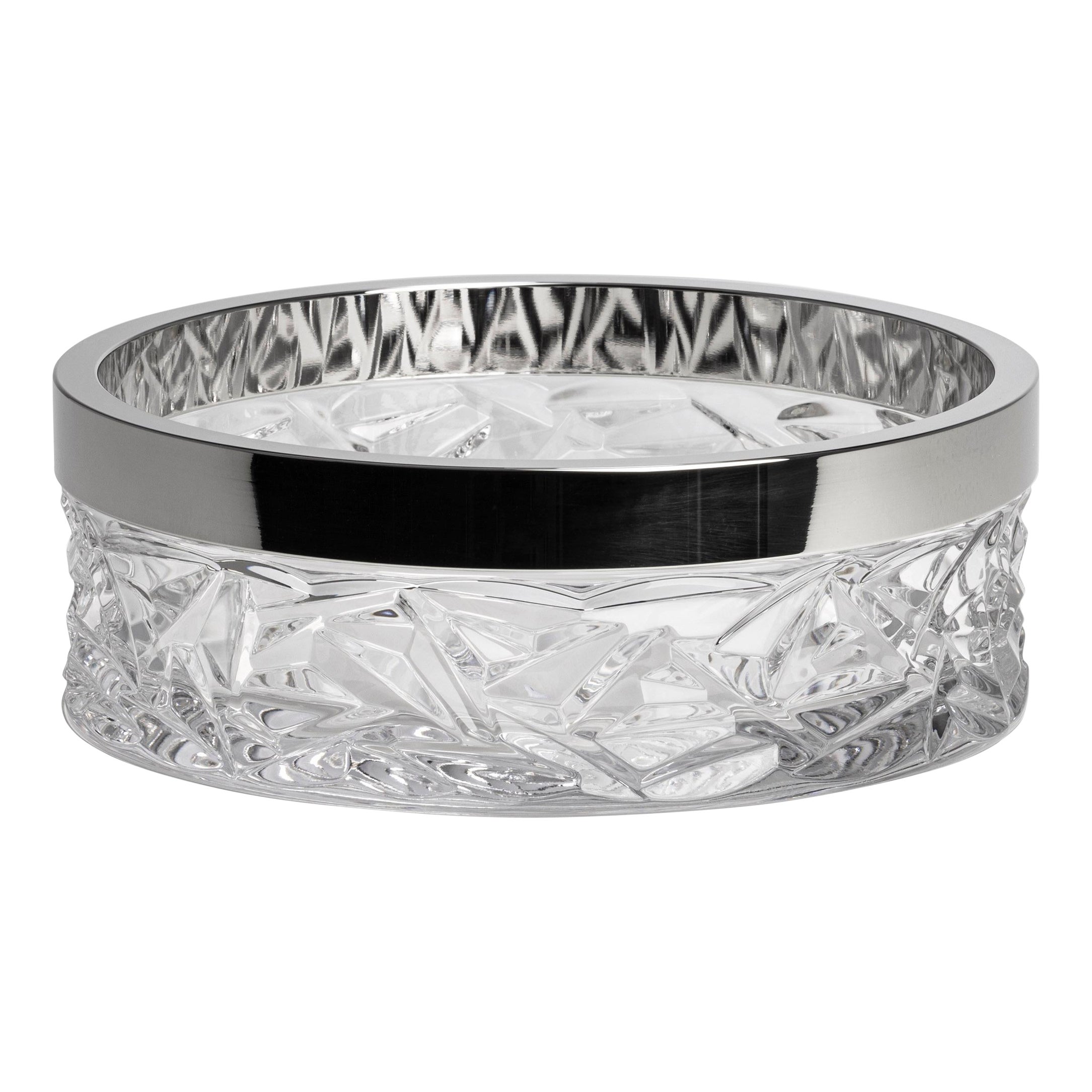 Orrefors Karat Schale Silverrim