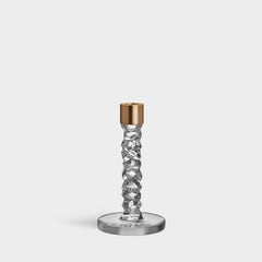 Orrefors Carat Brass Candlestick Small 2-Pack