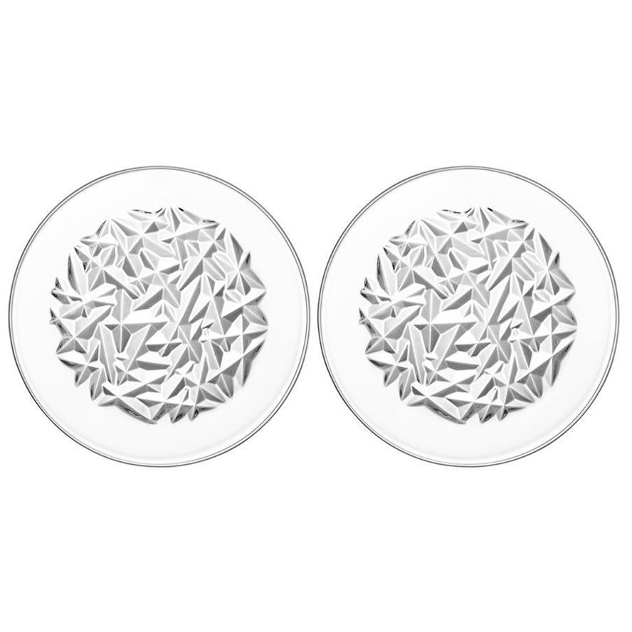 Beistellteller 7 1/2 von Orrefors mit Karat, 2-pack
