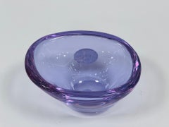 Orrefors center table in violet glass circa 1950