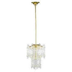 Orrefors chandelier by Carl Fagerlund, 1970, Sweden