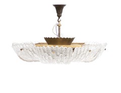 Orrefors chandelier Carl fagerlund, Sweden 1950