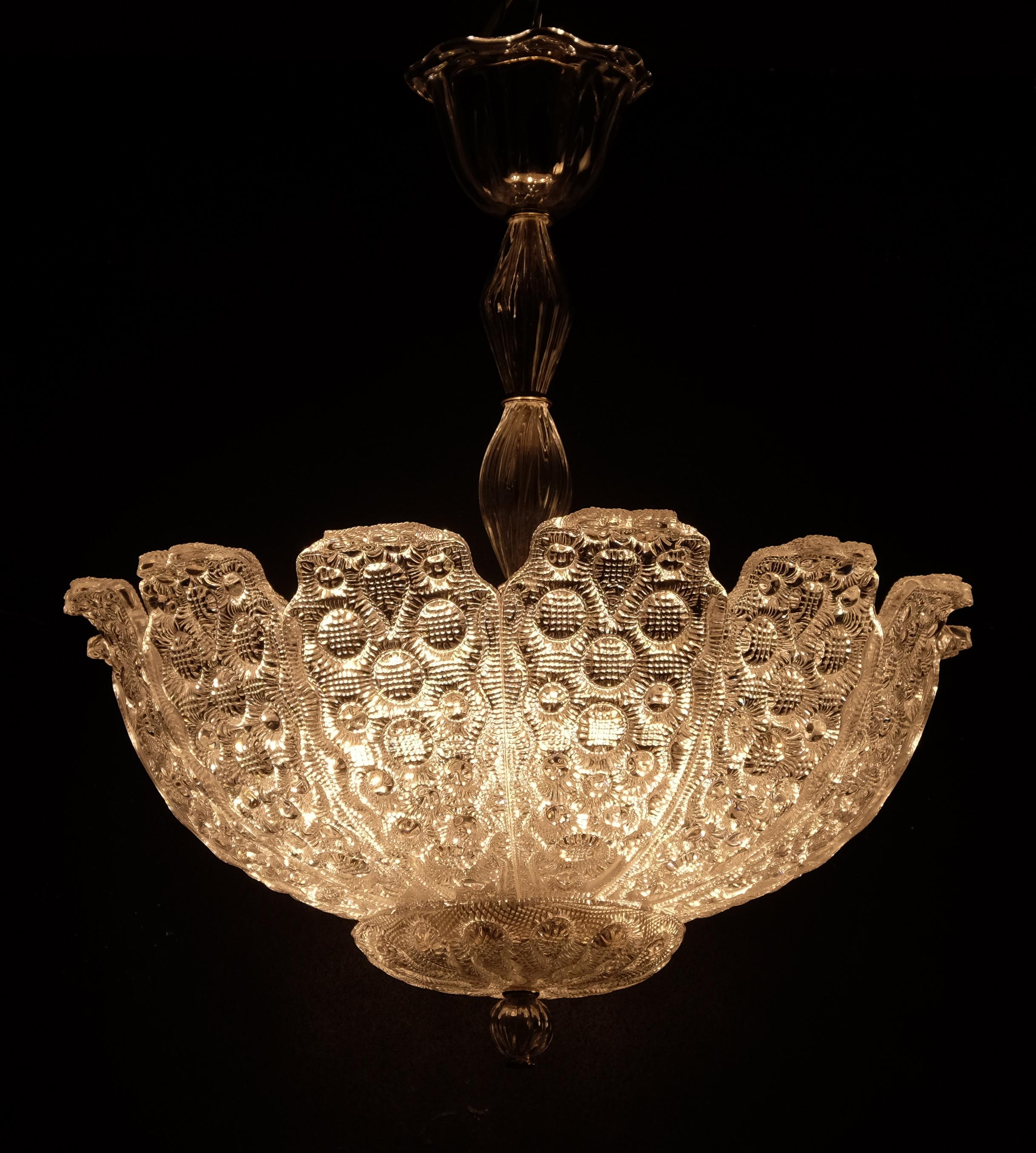 Scandinave moderne Lustre Orrefors, Suède, années 1950 en vente