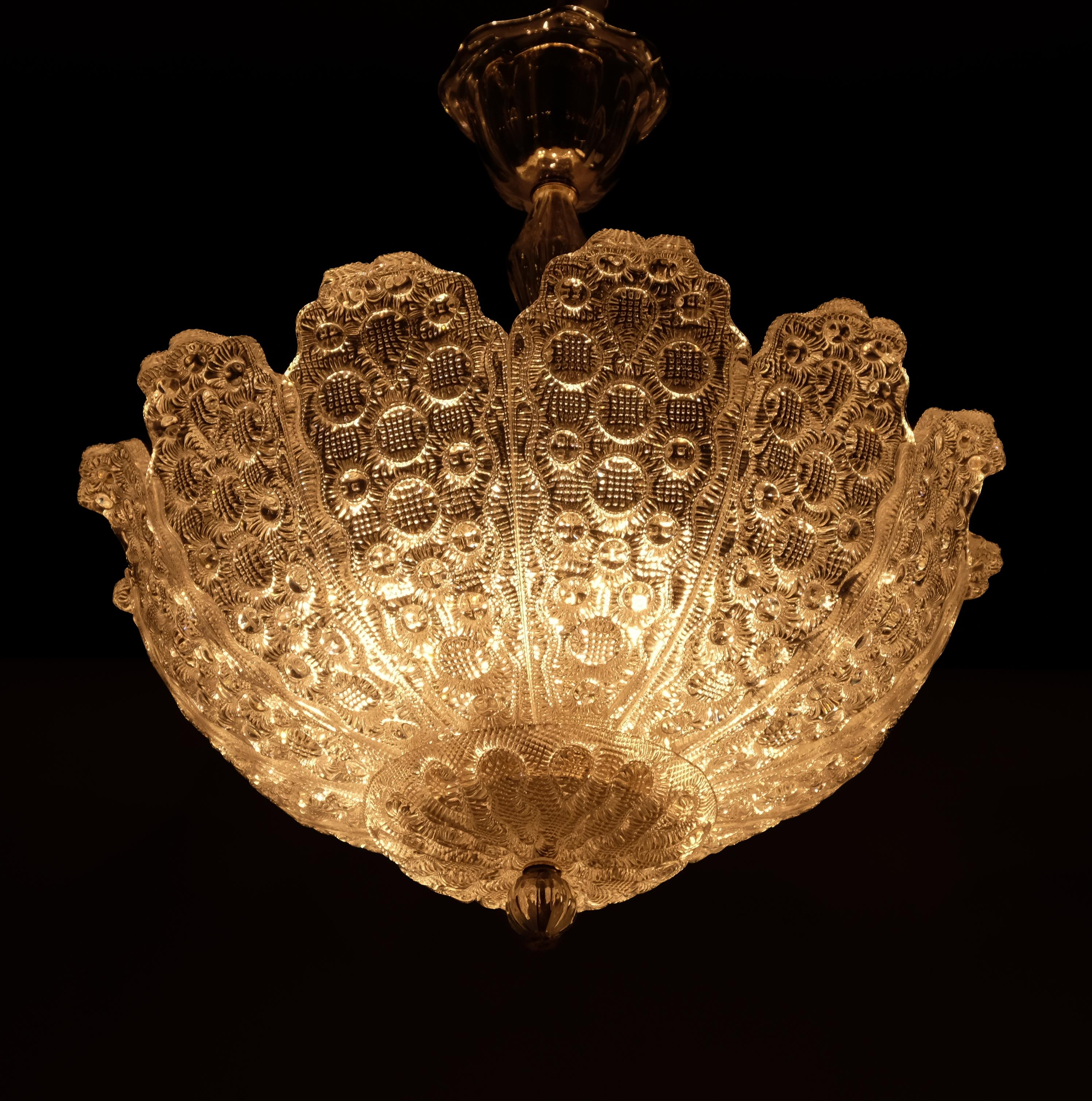 Verre Lustre Orrefors, Suède, années 1950 en vente