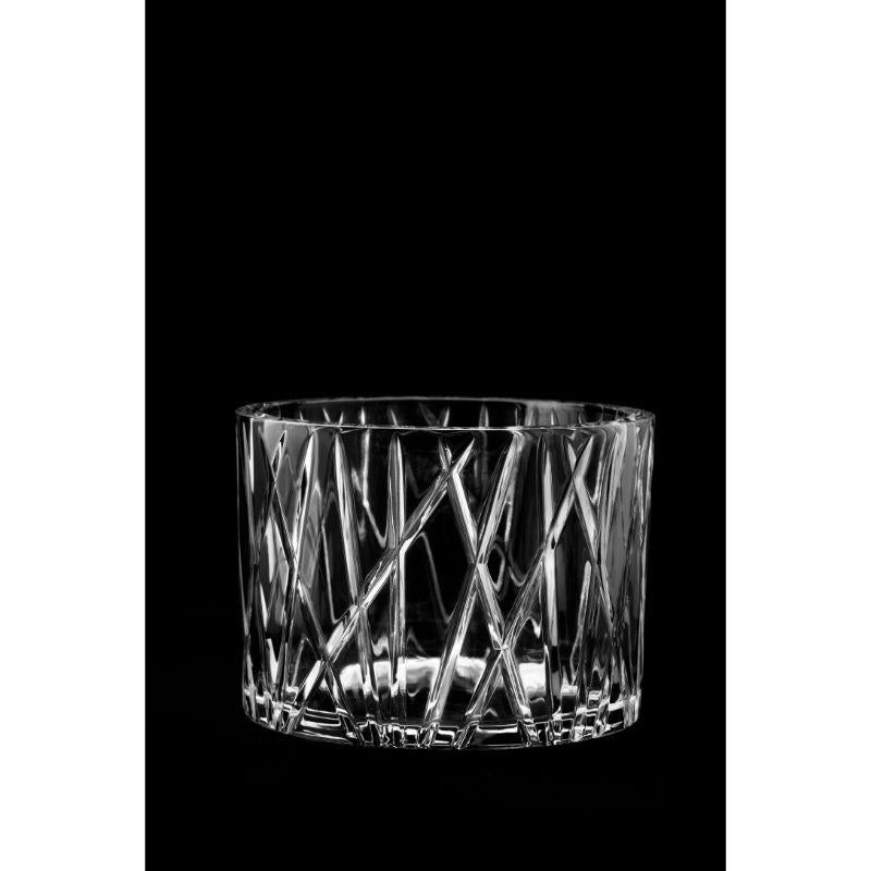 City Bowl from Orrefors has cuts that criss-cross the surface of the thick crystal, creating an asymmetric look, which contributes to the distinct identity of the collection. The bowl is both a decorative and functional object. Designed by Martti