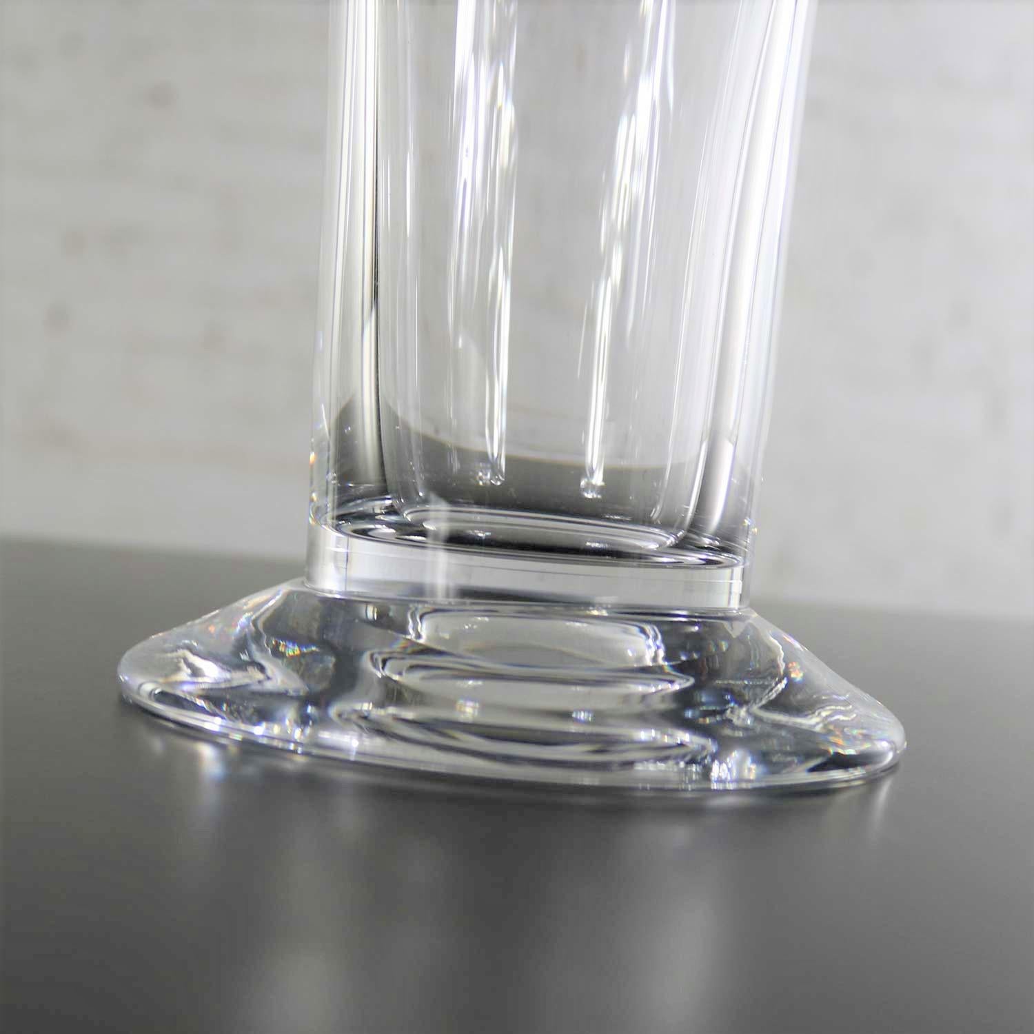 Glass Orrefors Clear Chanterelle Vase by Anne Nilsson Retired 4758-24