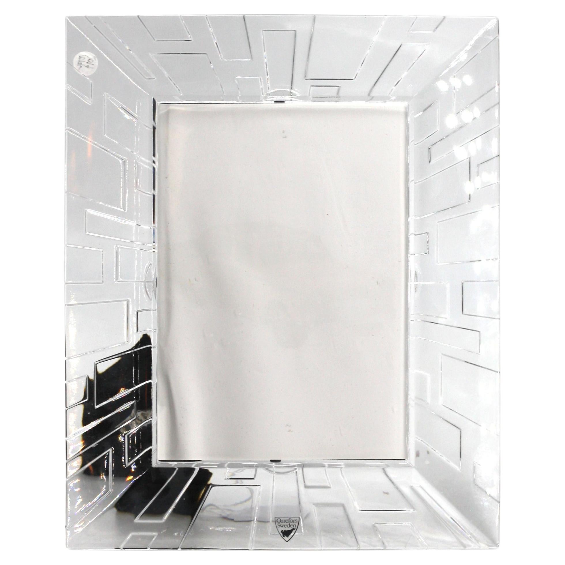 Orrefors Colorless Glass Picture Frame