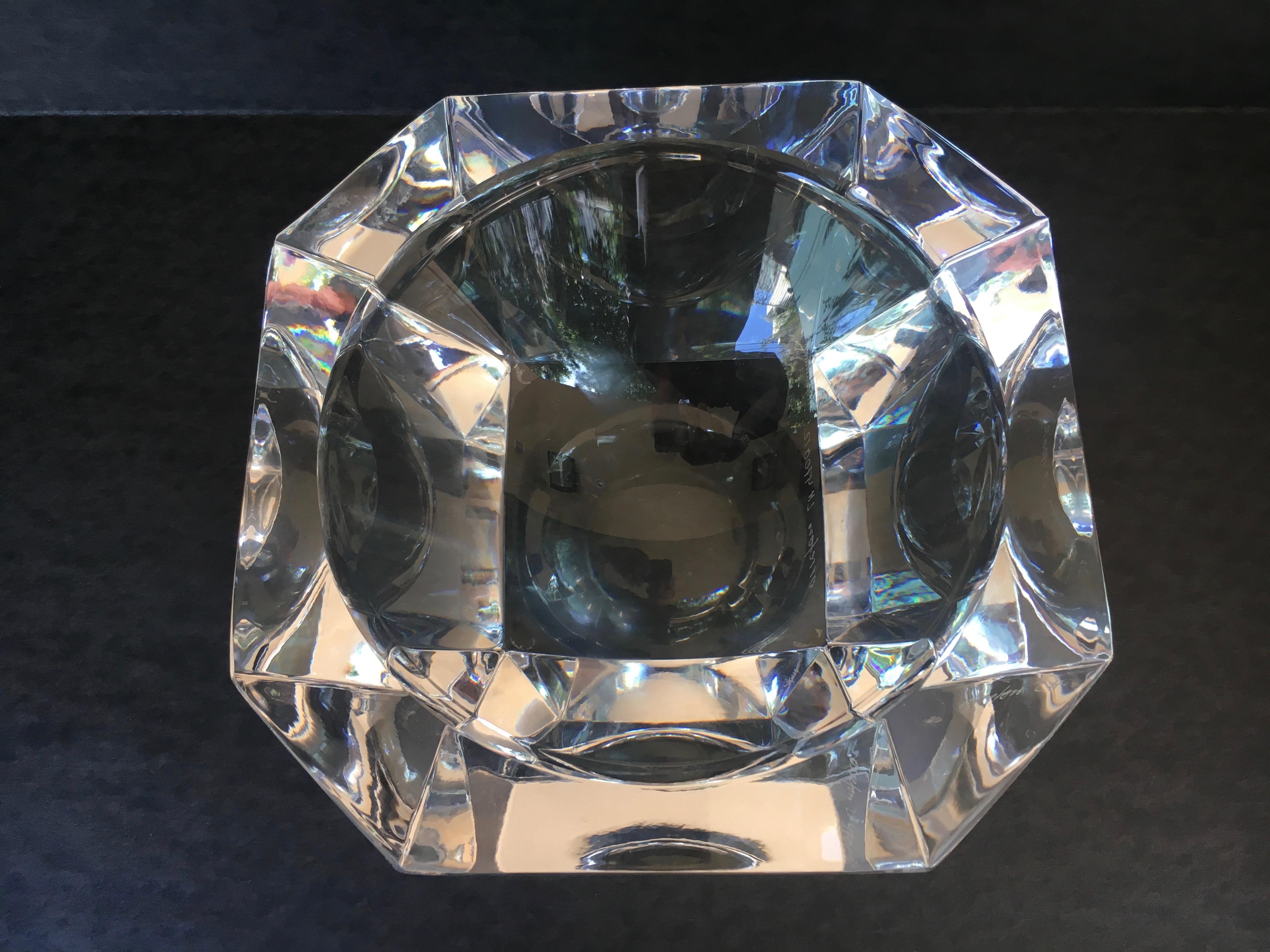 Orrefors Crystal Candy Nut Dish In Good Condition In Los Angeles, CA