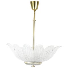 Orrefors Crystal Chandelier, Sweden, 1950s