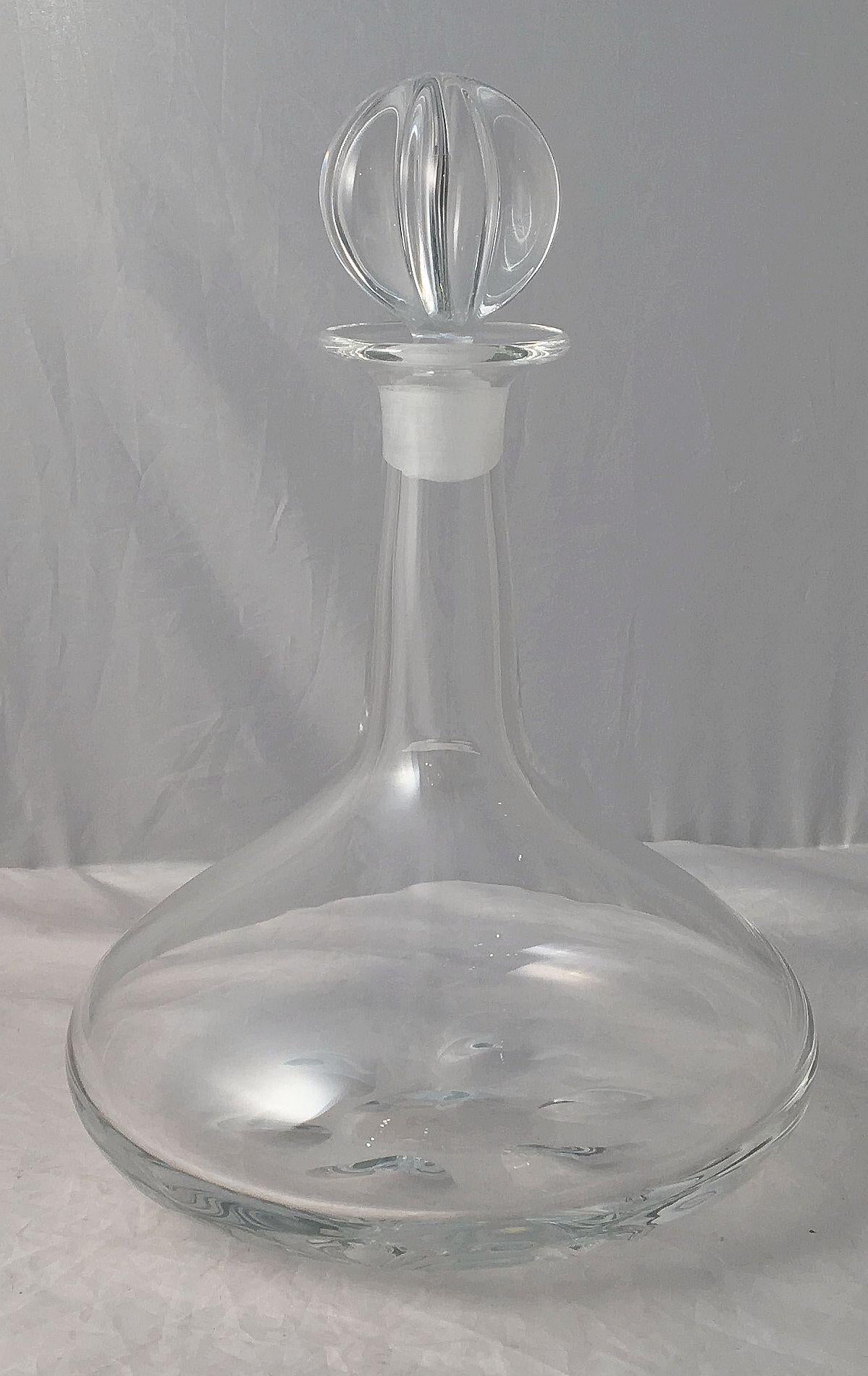 Orrefors Crystal Drinks Decanters by Nils Landberg 'Individually Priced' For Sale 1