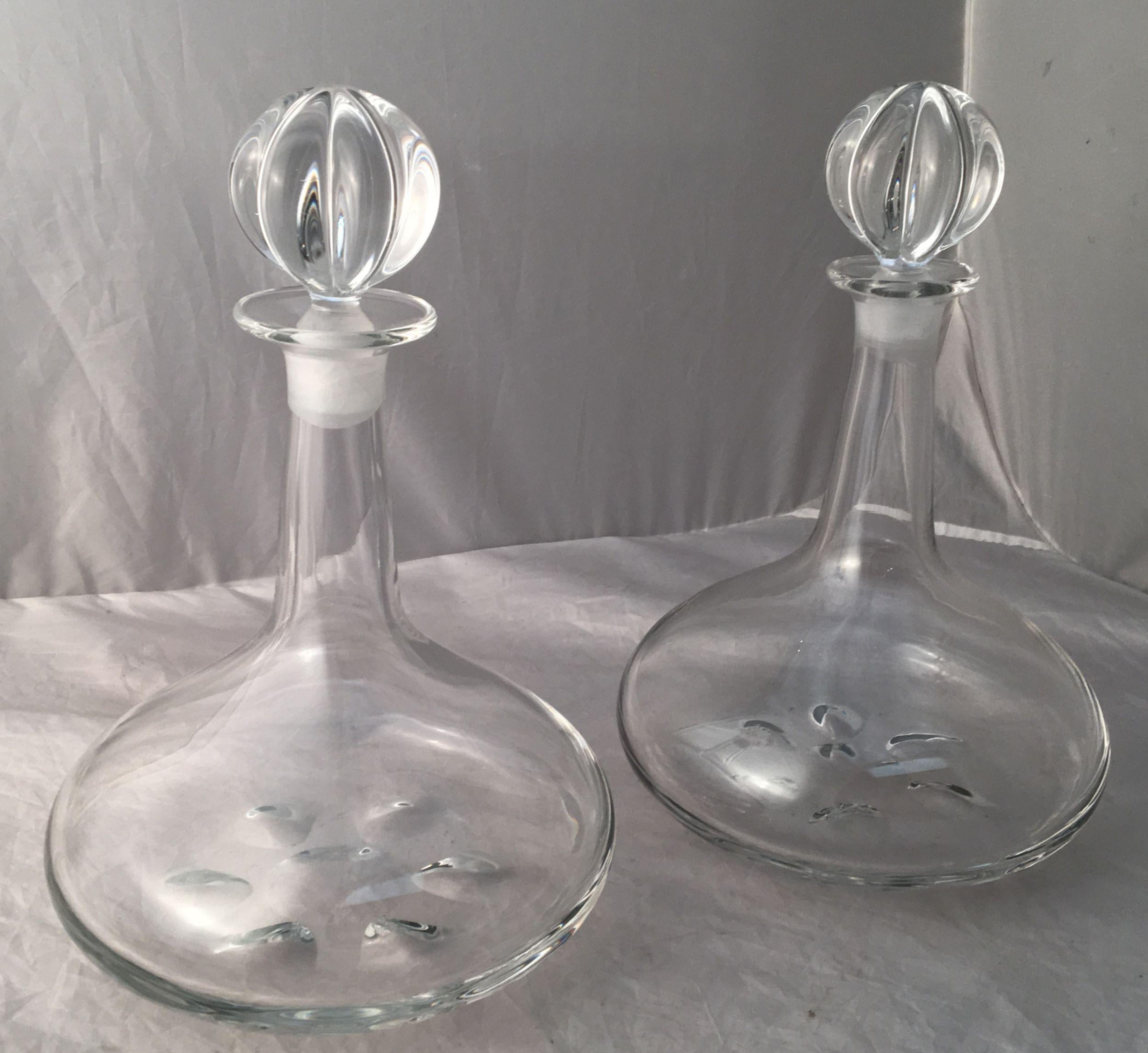 Orrefors Crystal Drinks Decanters by Nils Landberg 'Individually Priced' For Sale 5