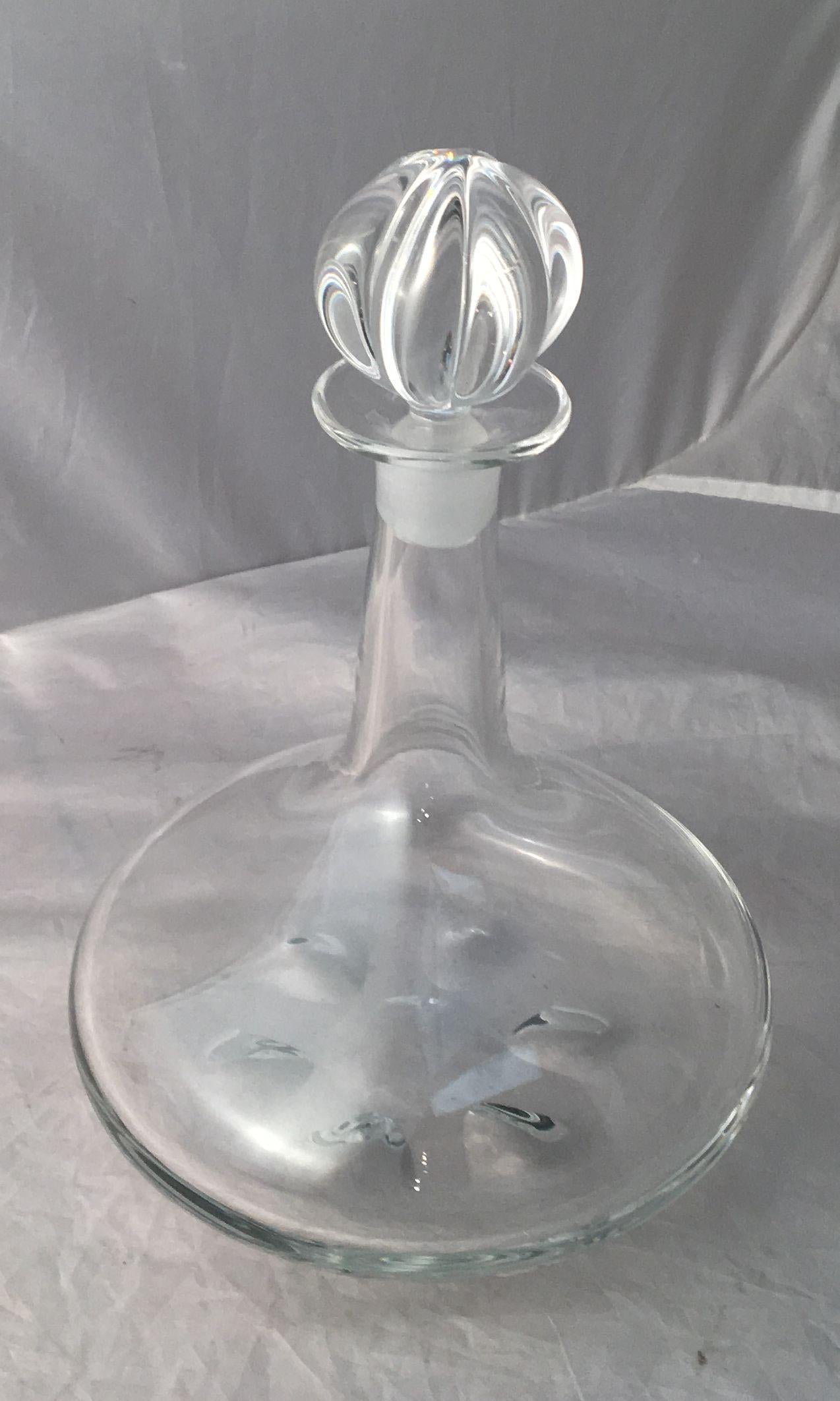 Mid-Century Modern Orrefors Crystal Drinks Decanters by Nils Landberg 'Individually Priced' For Sale