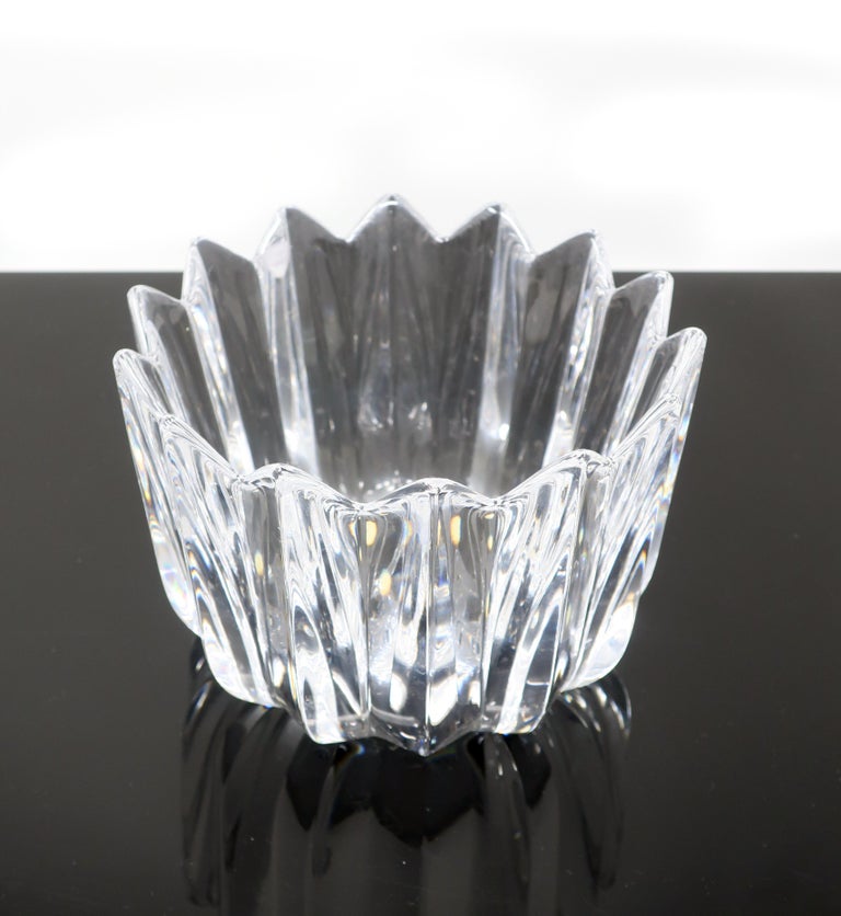 Orrefors Crystal Fleur Bowl By Jan Johansen For Sale At 1stdibs