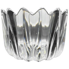 Orrefors Crystal Fleur Bowl by Jan Johansen