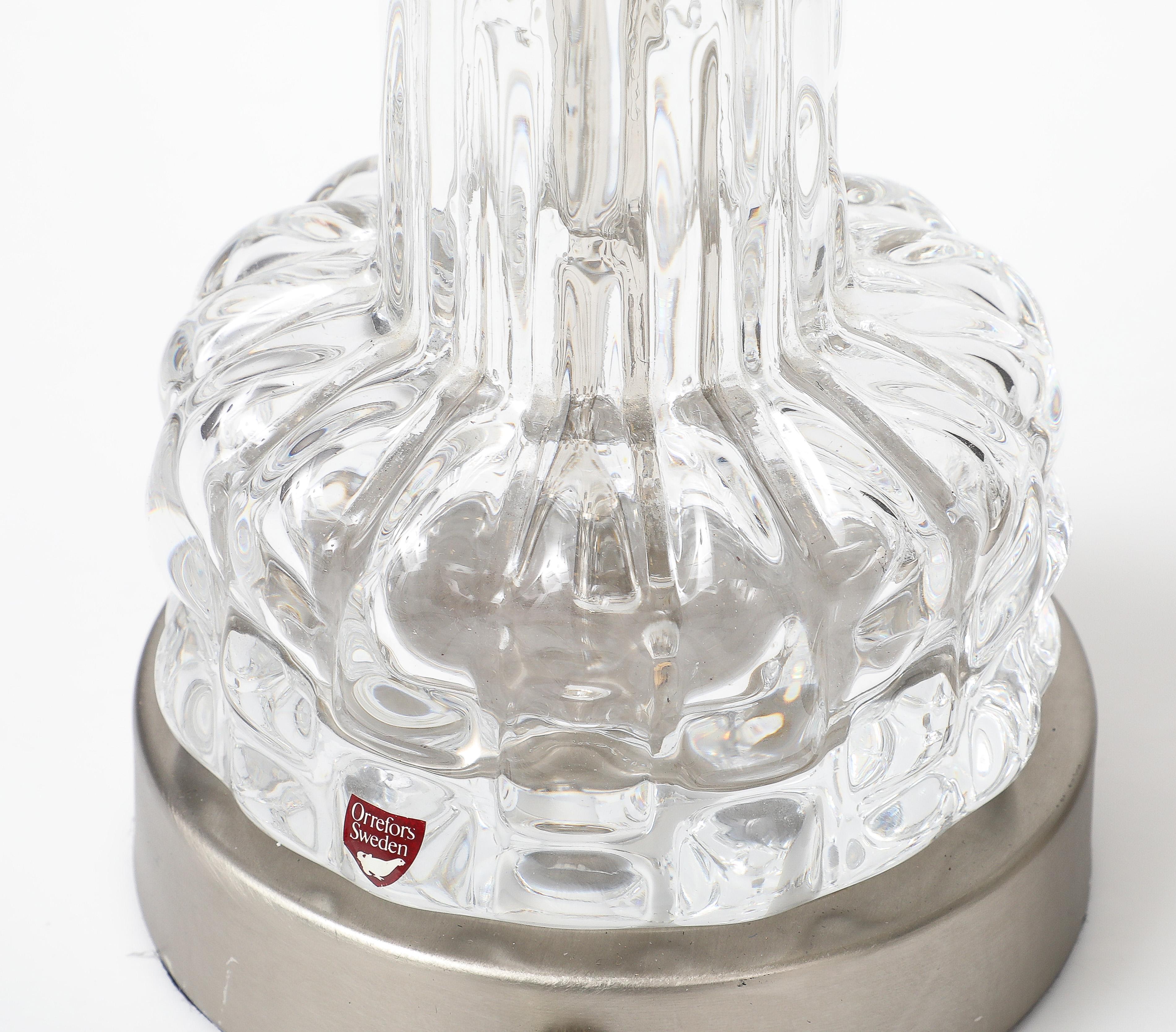 Lampes cristal Orrefors en vente 5