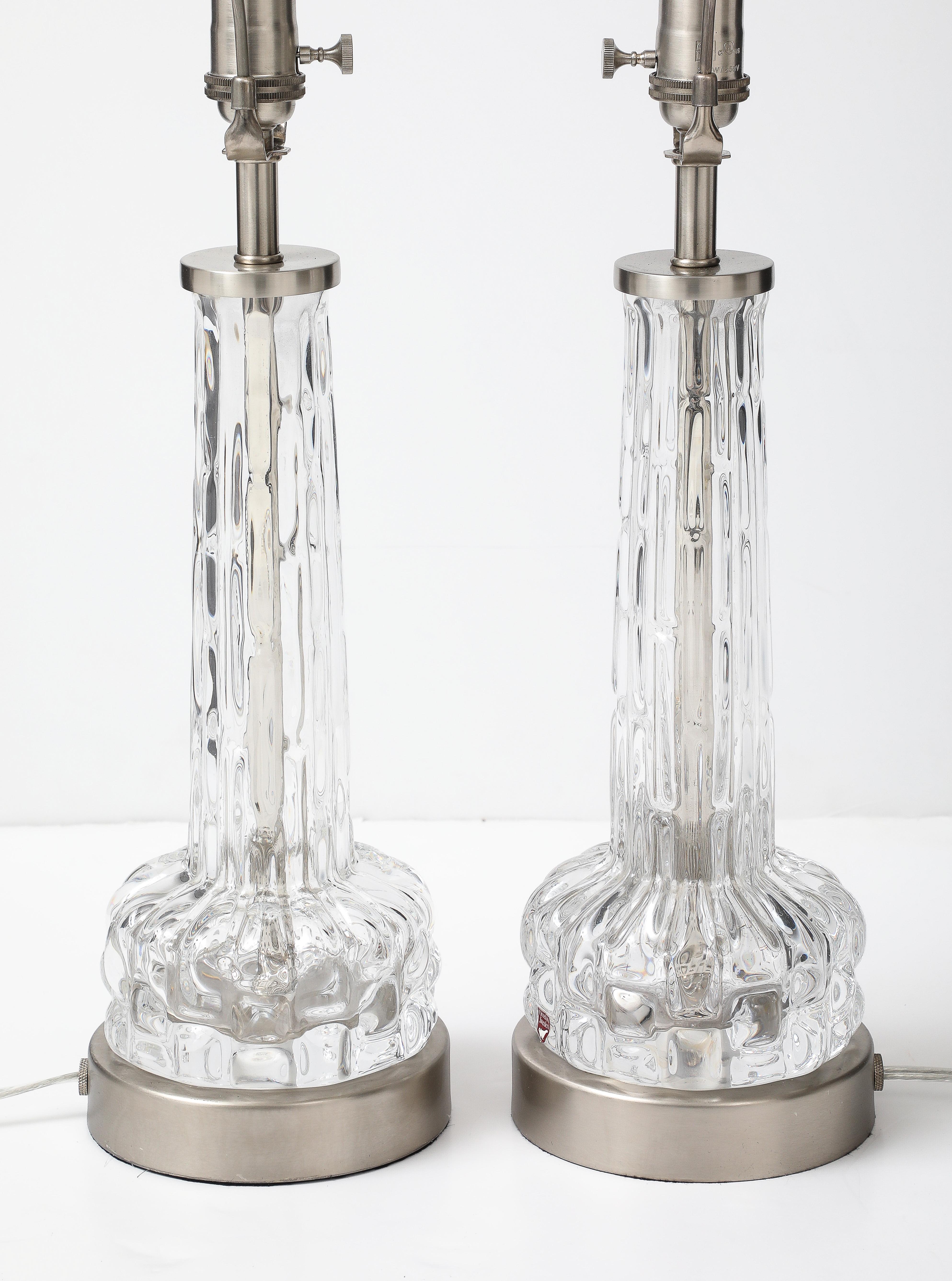 Lampes cristal Orrefors en vente 1