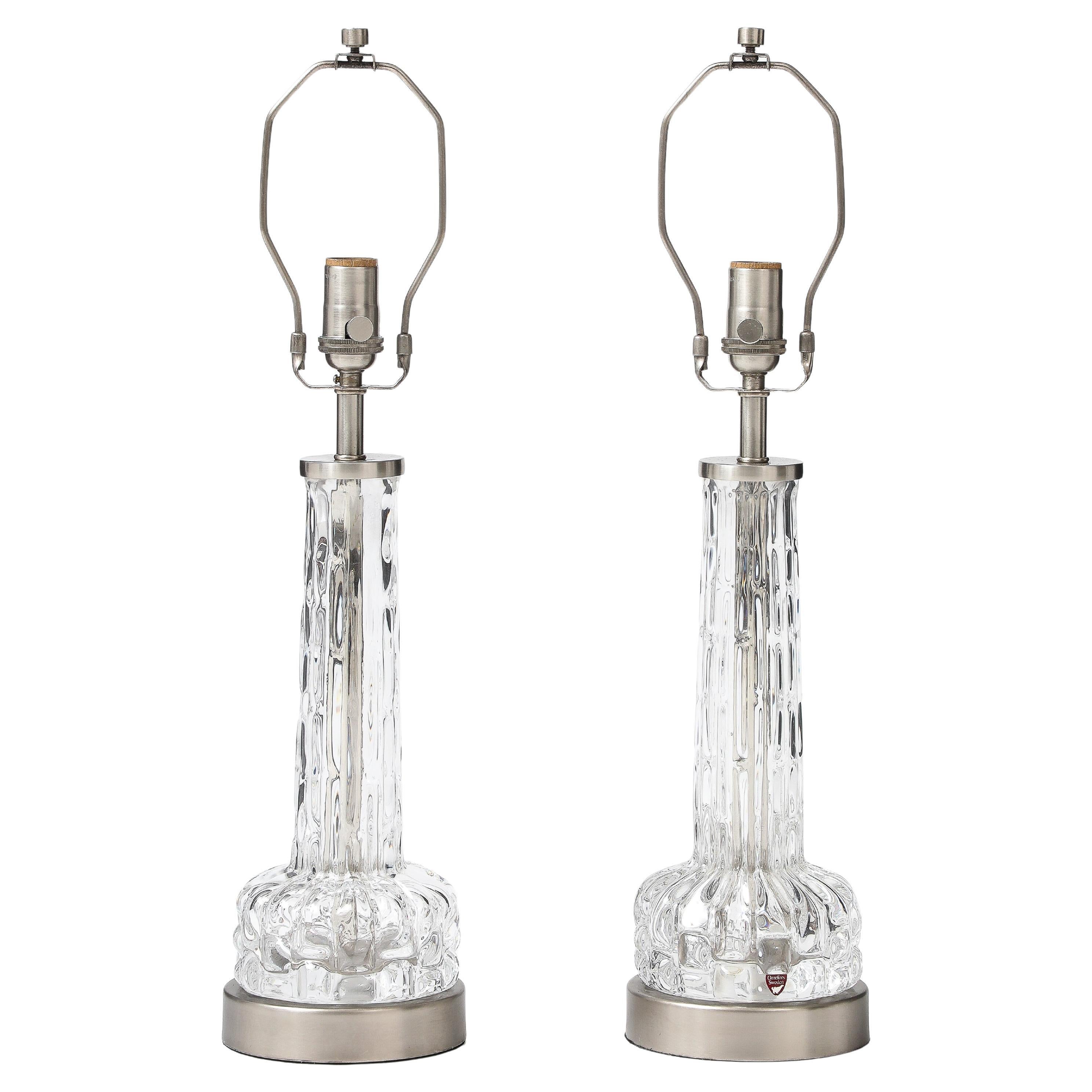 Lampade di cristallo Orrefors