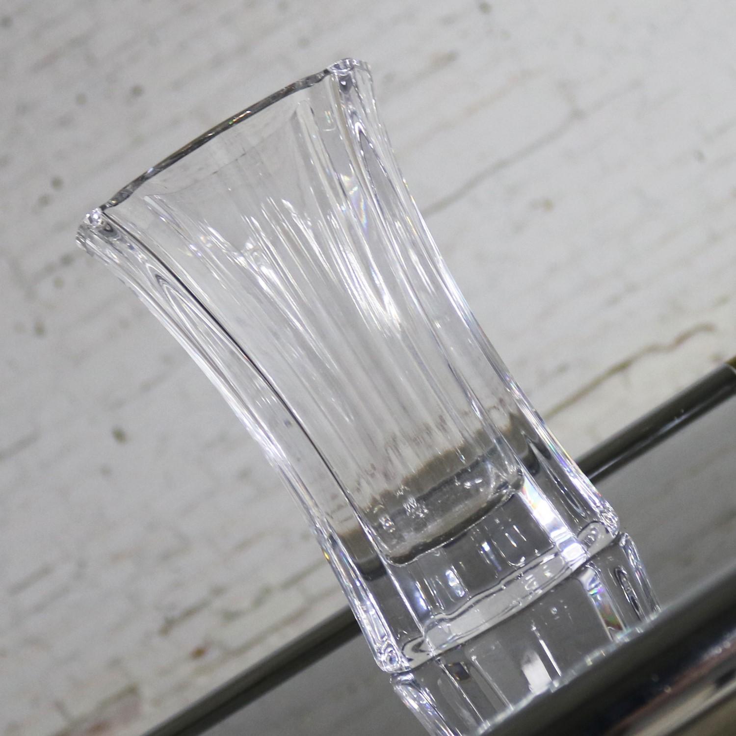 Orrefors Crystal Vase by Lars Hellsten Signed and Numbered LH 4599-22 3