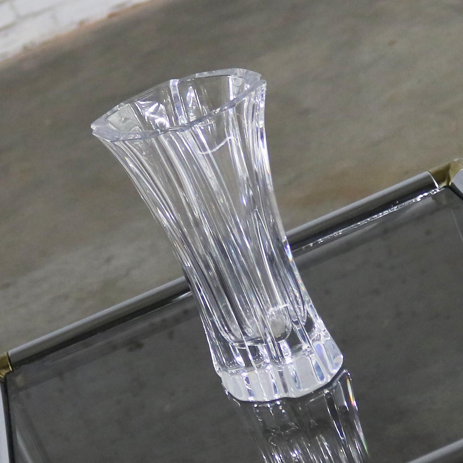 Orrefors Crystal Vase by Lars Hellsten Signed and Numbered LH 4599-22 6