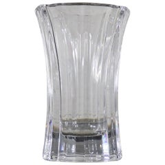 Vase en cristal Orrefors de Lars Hellsten signé et numéroté LH 4599-22