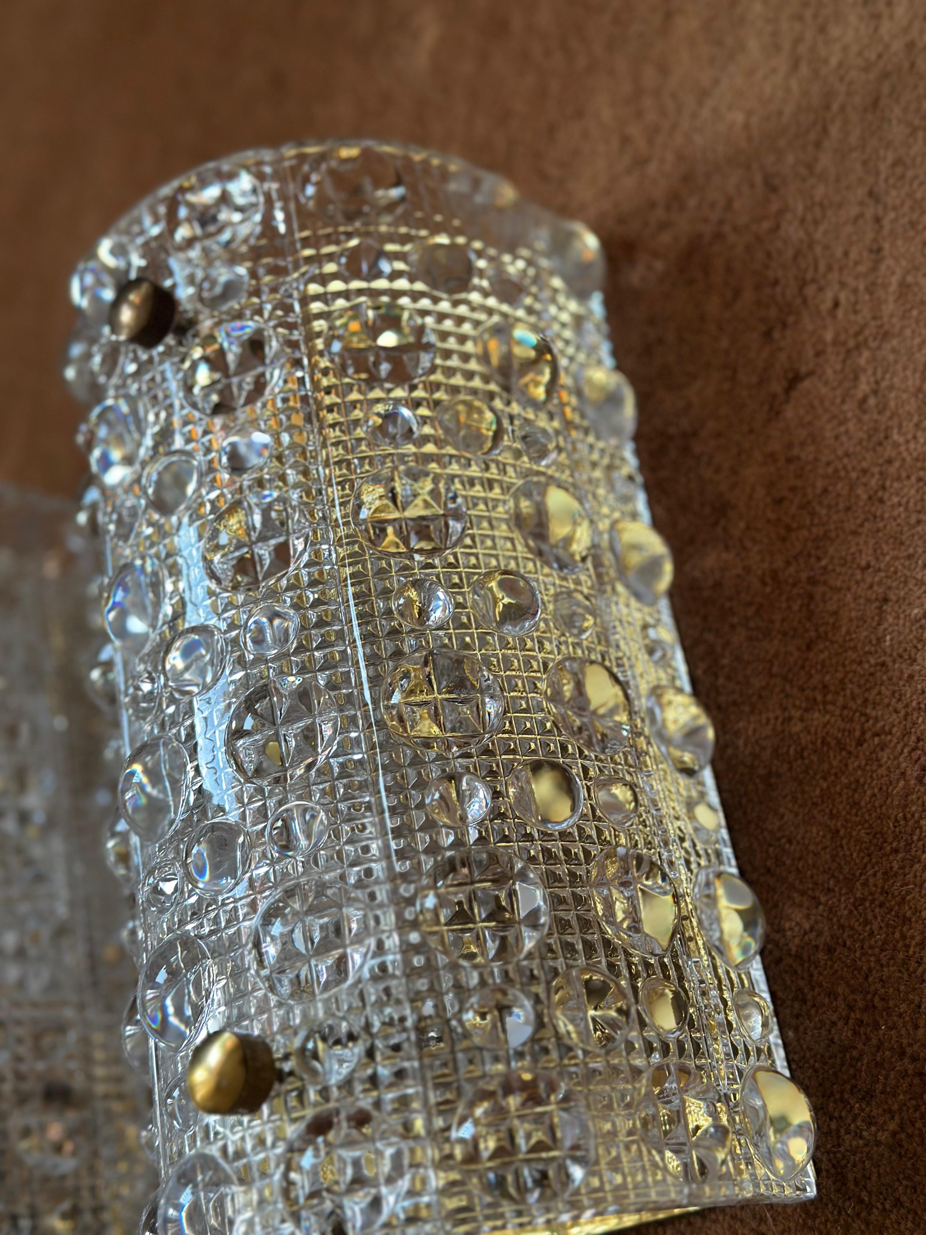 Mid-Century Modern Orrefors Crystal Wall Sconce 'VENUS'. 1960s. For Sale