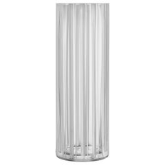 Orrefors Cut In Number Stripes Vase Large