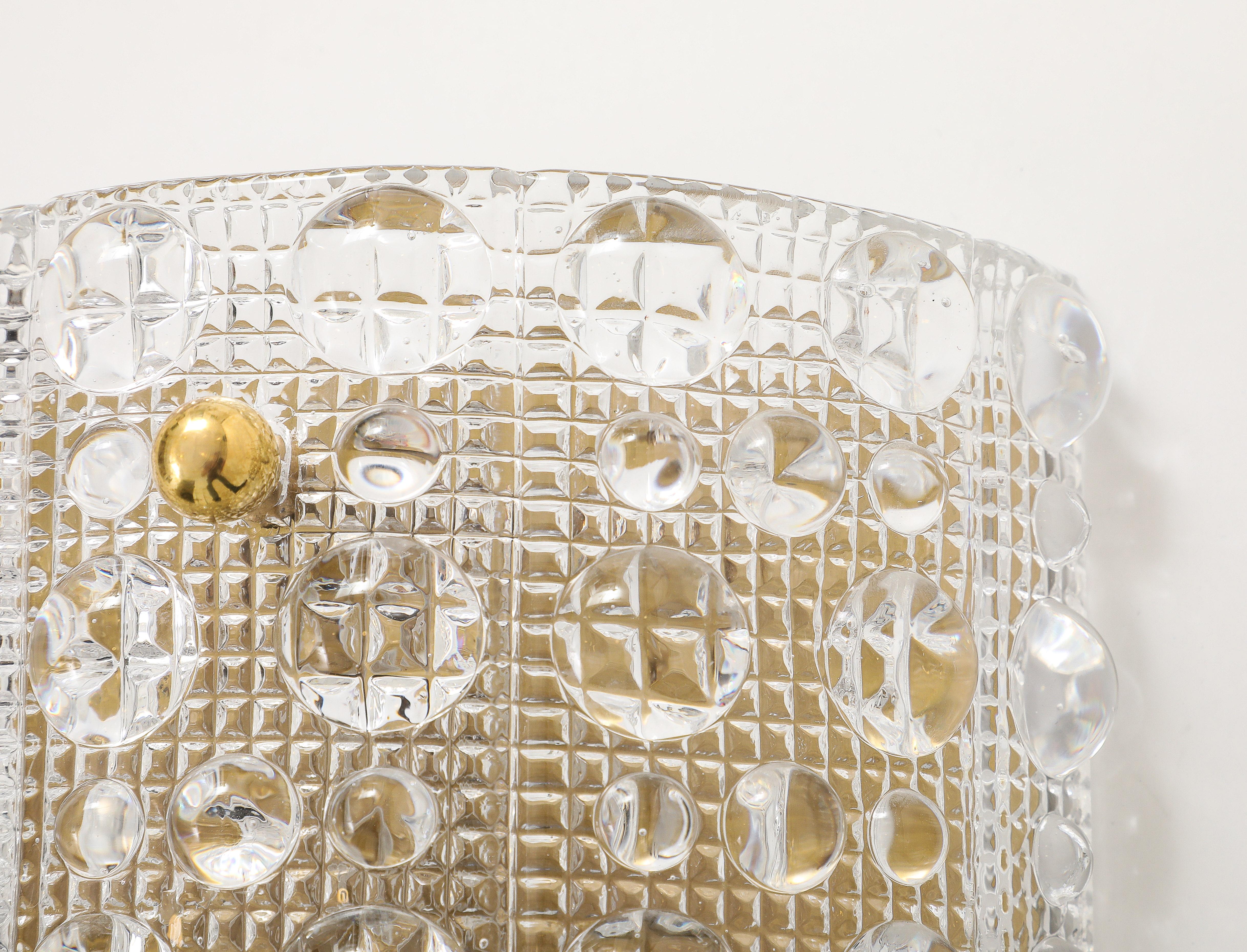 Orrefors Cystal Dot Sconces en vente 4