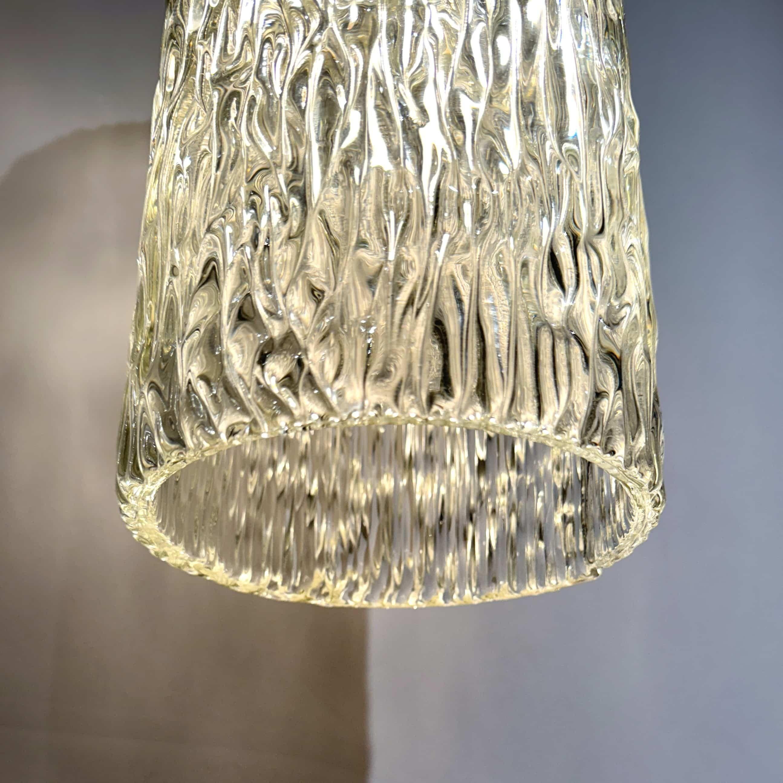 Ottone Lanterna di cristallo modernista disegnata da Orrefors in vendita