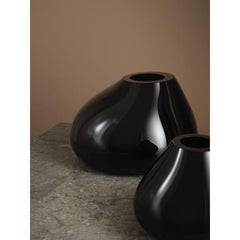 Orrefors Ebon Vase Black Medium