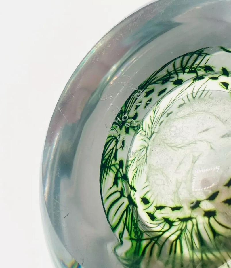 Hand-Crafted Orrefors Edward Hald Graal Fish Art glass vase from the 1940s For Sale