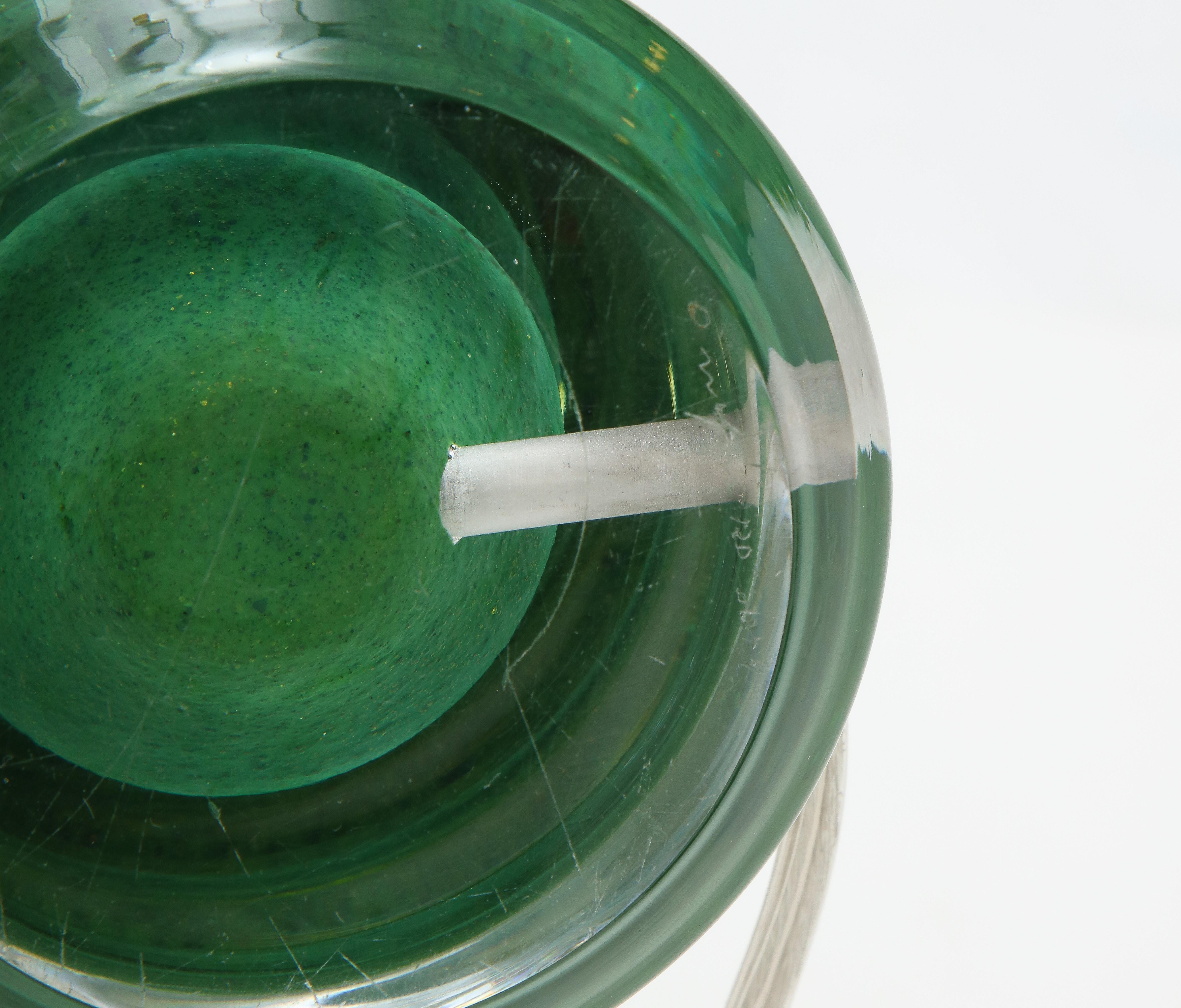 Orrefors Emerald Green Crystal Lamps 3