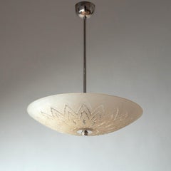 Orrefors Glass Chandelier, 1940s