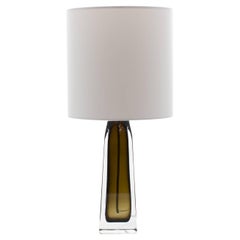 Used Orrefors Glass Table Lamp. c 1960