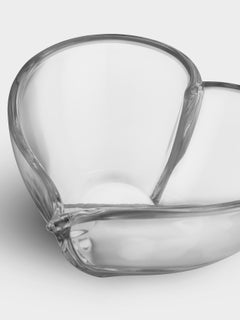 Orrefors Herz Schale Groß
