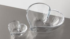 Orrefors Heart Bowl Votive Small