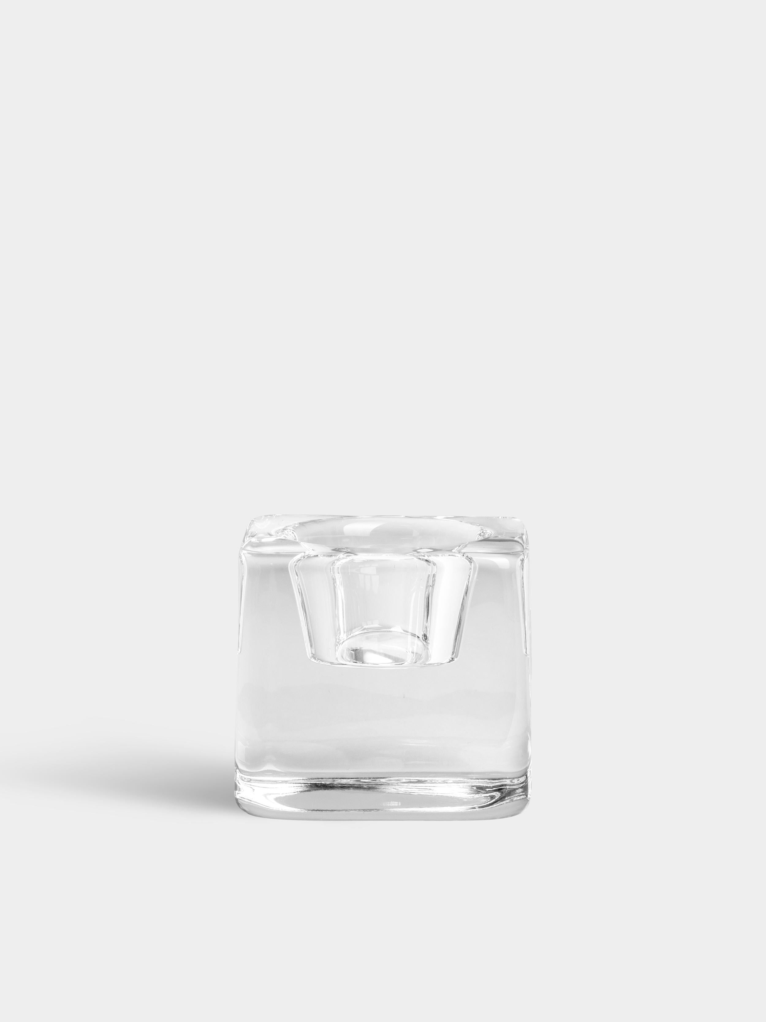 Orrefors - Cube à glace transparent Votive Neuf - En vente à Wilkes Barre, PA