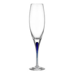 Flute bleue Intermezzo d'Orrefors