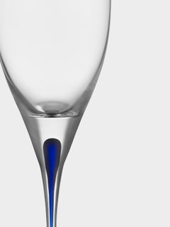 Orrefors Intermezzo Blue White Wine