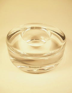 ORREFORS - LENA BERGSTRÖM - Bougeoir en verre Studio - Suède - Circa 1999