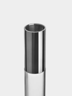 Orrefors Lumiere Candlestick Silver Large