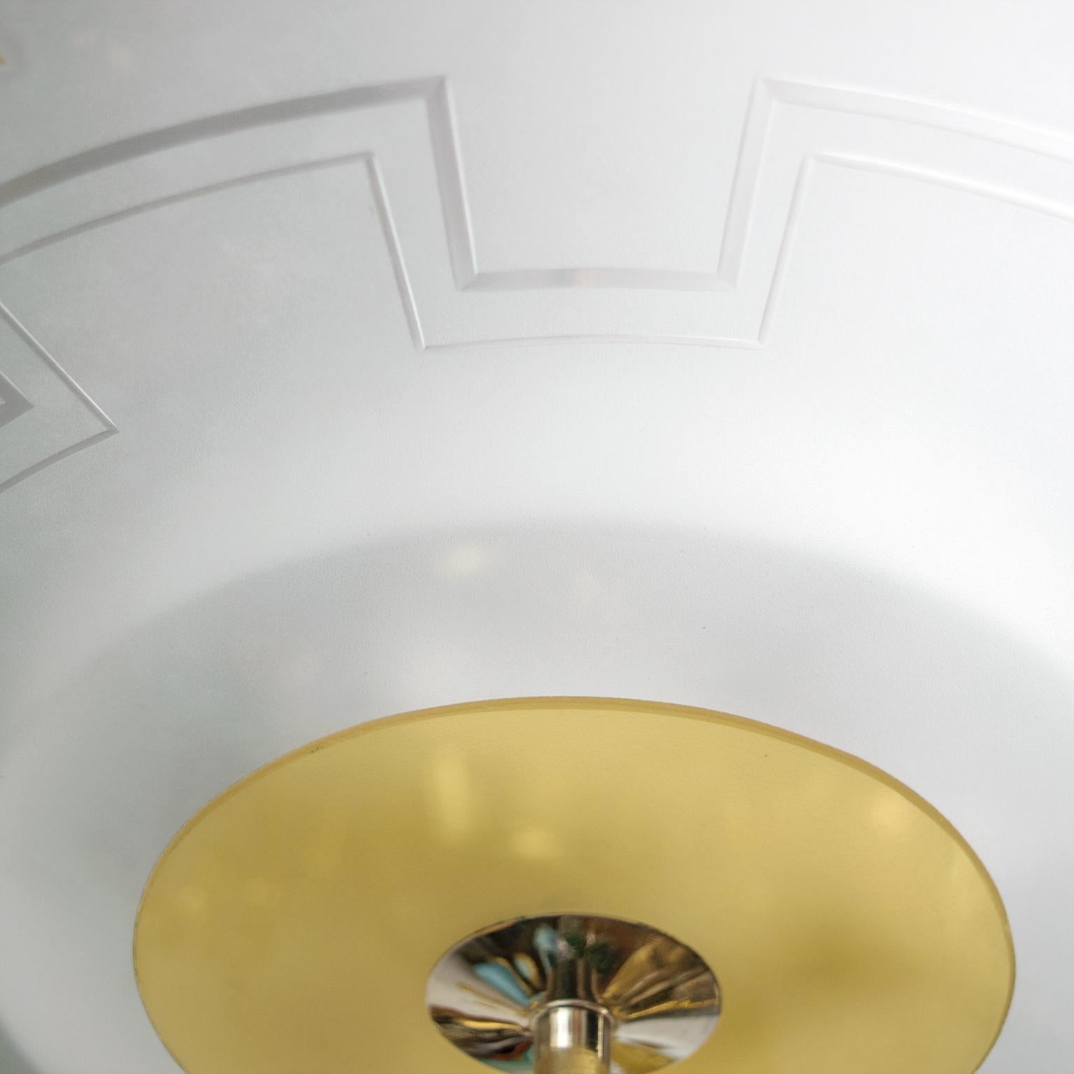 Metà XX secolo Lampadario Orrefors 