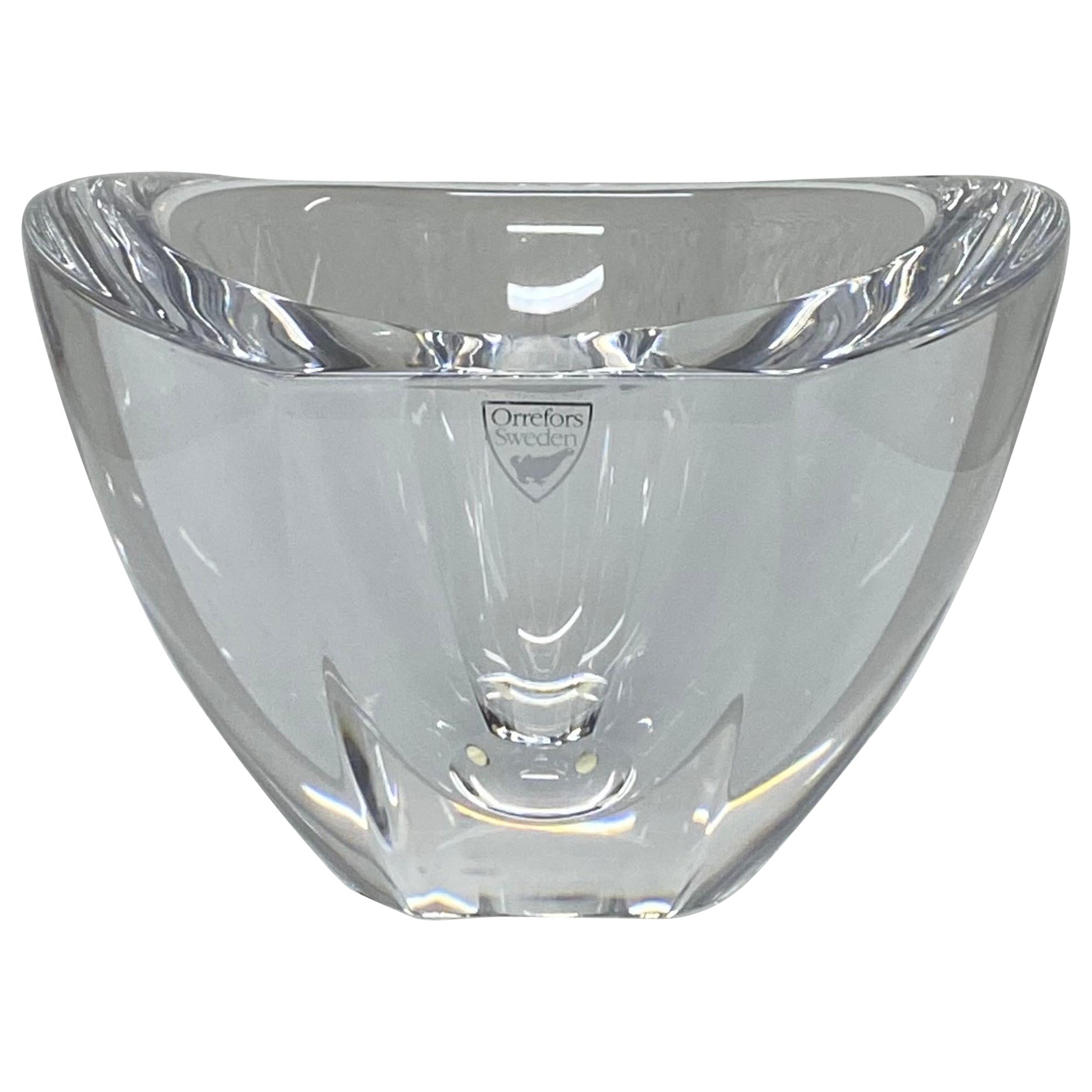 Orrefors of Sweden Schale aus Kristallglas