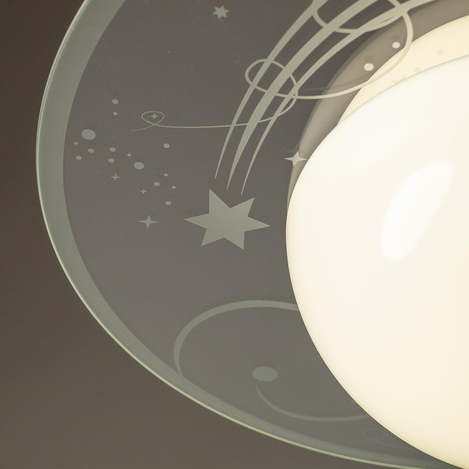 Colgante Orrefors con decoración de cielo estrellado, años 40 Vidrio en venta