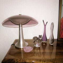 Orrefors Vase en verre Sommerso violet, style scandinave du milieu du siècle dernier