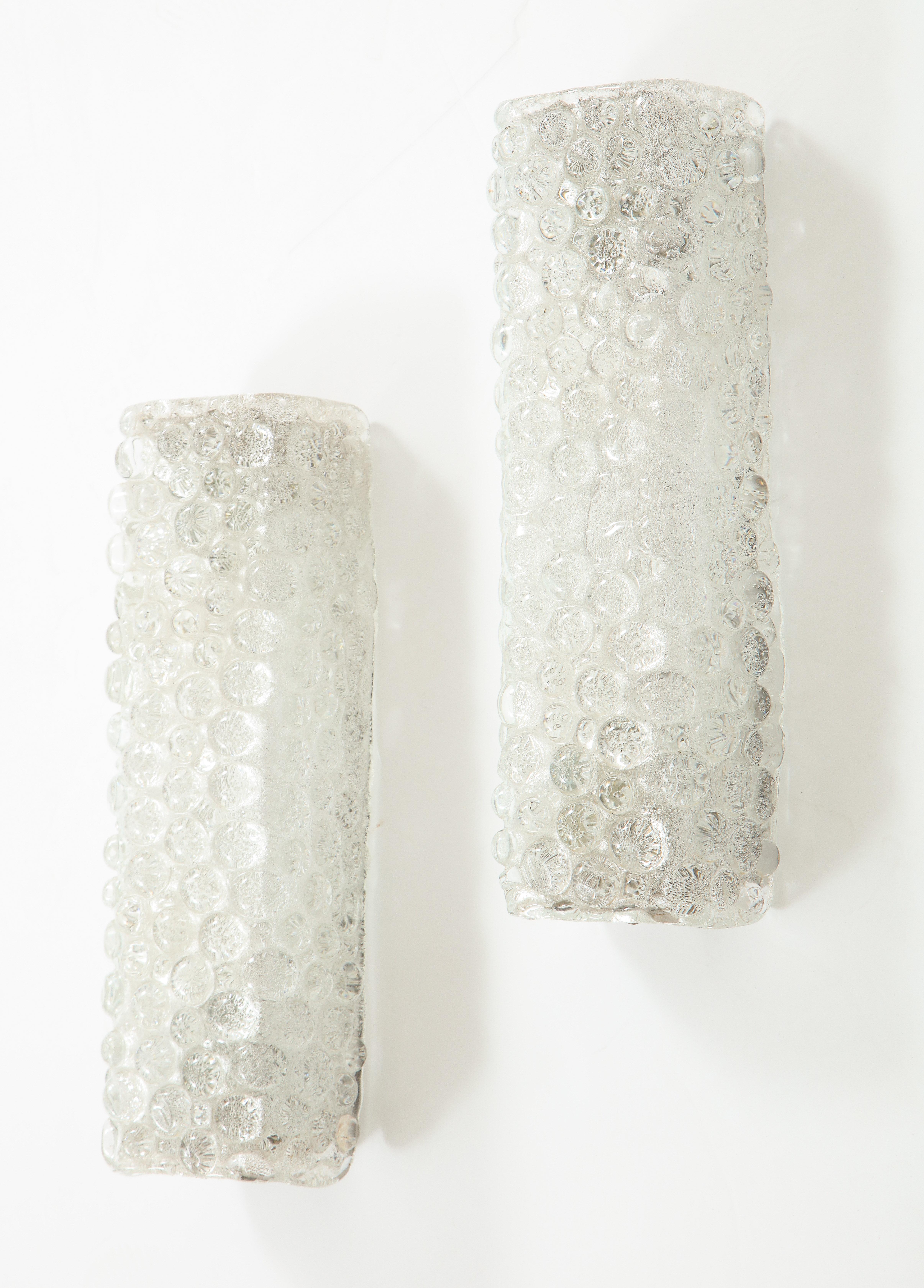 Scandinavian Modern Orrefors Rectangular Crystal Sconces