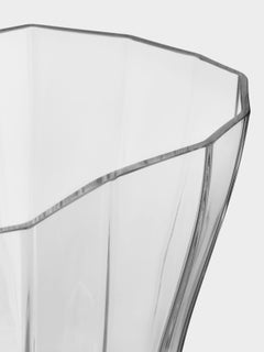 Orrefors Schilfvase Klar und niedrig